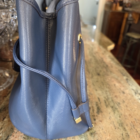 Coach Blue Leather Bag - Picture 6 of 10